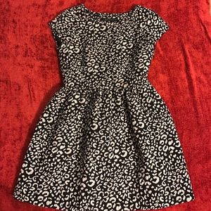 Black and white tulip dress